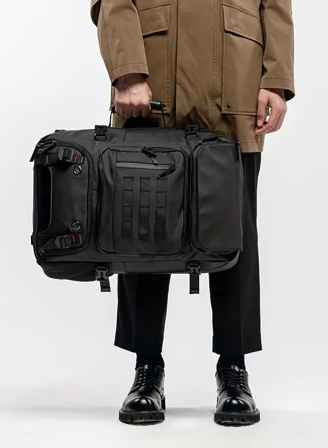 roaiss Men Backpacks Men Backpack Multifunctional Shoe Bag Large Capacity Outdoor Mountaineering Waterproof Laptop Backpack Travel Business Backpack  - Image 3
