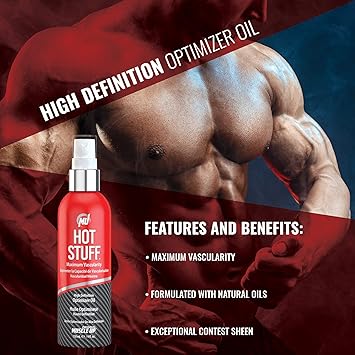 Pro Tan Hot Stuff Maximum Vascularity High Definition Optimizer Posing Oil 4 fl ozBeige - Image 3