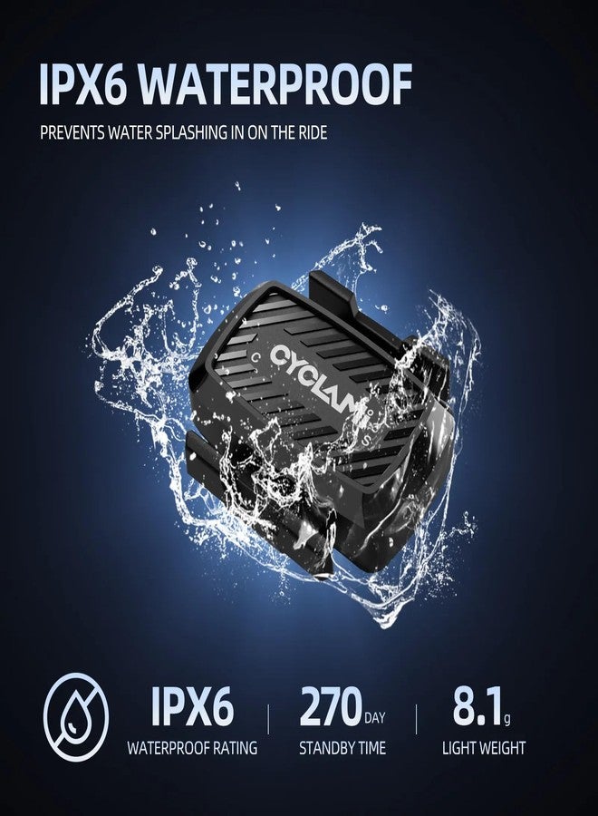 FCCRACING CYCLAMI C1 Bicycle Cadence Sensor/Speed Sensor Wireless IPX6 Waterproof 270 Hours Lasts Dual Mode Cycle Computer Sensor ANT+ Bluetooth 5.0 - Image 5