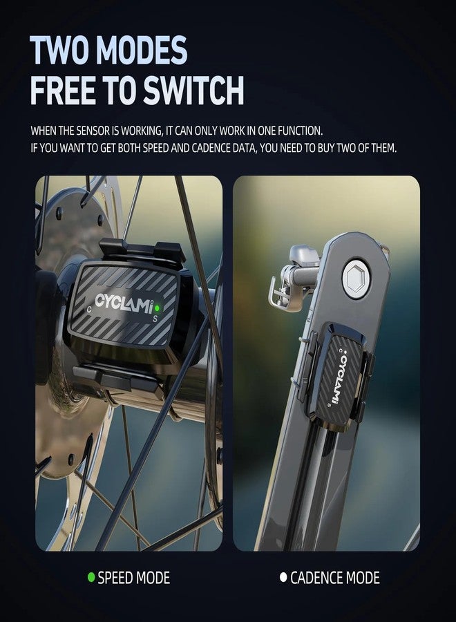 FCCRACING CYCLAMI C1 Bicycle Cadence Sensor/Speed Sensor Wireless IPX6 Waterproof 270 Hours Lasts Dual Mode Cycle Computer Sensor ANT+ Bluetooth 5.0 - Image 4