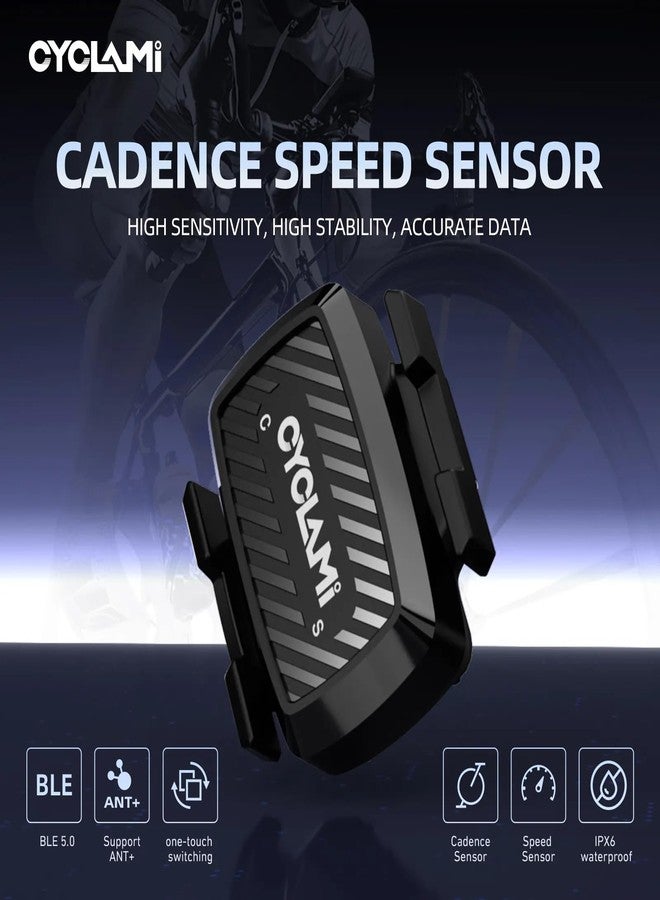 FCCRACING CYCLAMI C1 Bicycle Cadence Sensor/Speed Sensor Wireless IPX6 Waterproof 270 Hours Lasts Dual Mode Cycle Computer Sensor ANT+ Bluetooth 5.0 - Image 2