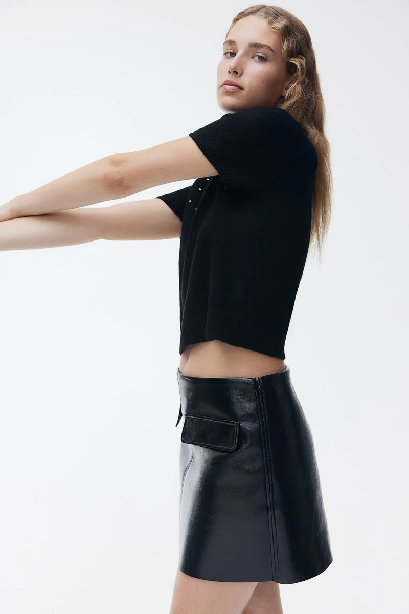 H&M Embellished Fine-Knit Top