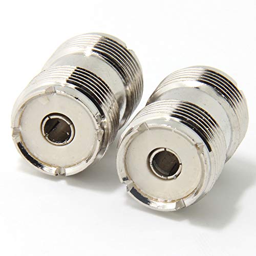 Ancable 2-Pack SO-239 / PL-259 UHF Female to Female Coax Cable Barrel Adapter Connector PL259 Coupler Plug for CB HAM Radio Antenna, SWR Meter - Image 2
