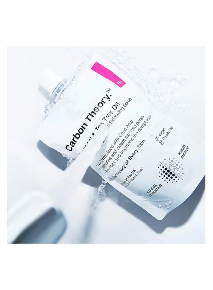 Carbon Theory Charcoal & Tea Tree Oil Breakout Control Facial Exfoliating Scrub