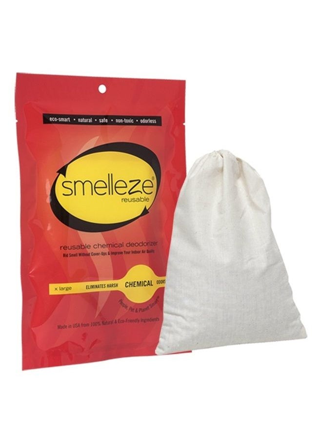 SMELLEZE - Reusable Chemical Odor Eliminator X Large Pouch: All-Natural Deodorizer Cleans Air in 150 Sq. Ft. Area - Image 1
