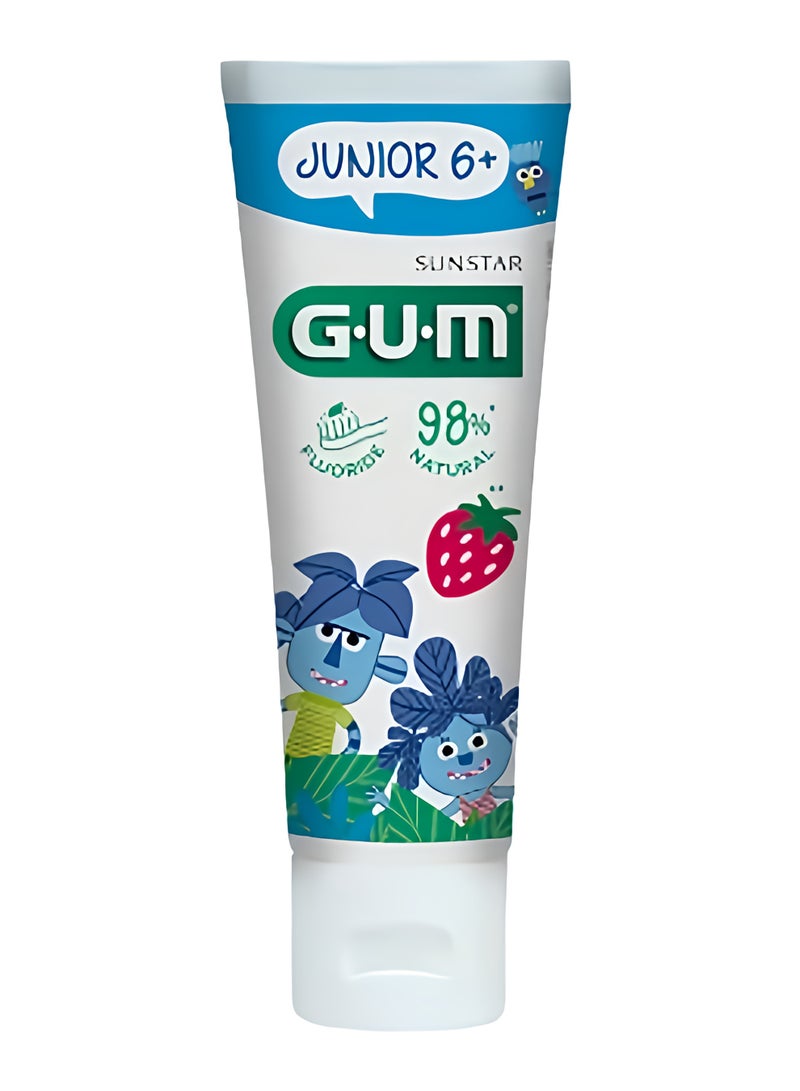 جم معجون أسنان جام للأطفال من سن ست إلى اثني عشر سنة بحماية متكاملة ضد التسوس وتقوية مينا الأسنان وتنظيف لطيف للأسنان الحساسة مع فلورايد آمن للأطفال وطعم محبب - Image 3