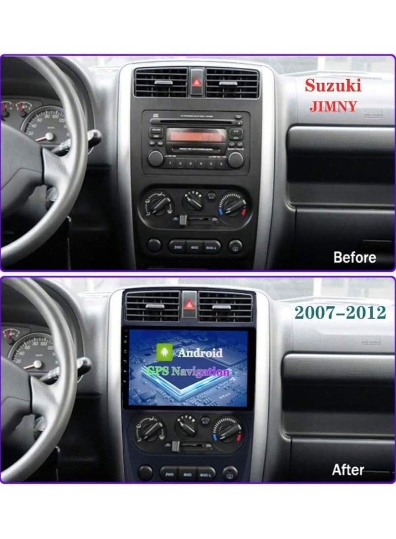 ROADSTAR Android screen For Suzuki Jimny 2007 2008 2009 2010 2011 2012 To 2019 8 Core 4GB Ram Android  Carplay Wireless Rear camera included Video GPS Navigation Multimedia DSP SIM Card Support  - Image 2