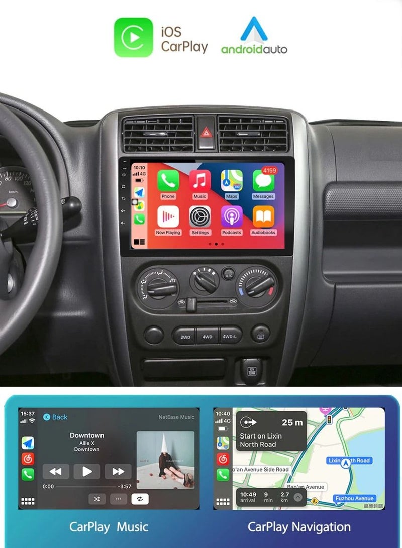 ROADSTAR Android screen For Suzuki Jimny 2007 2008 2009 2010 2011 2012 To 2019 8 Core 4GB Ram Android  Carplay Wireless Rear camera included Video GPS Navigation Multimedia DSP SIM Card Support  - Image 3