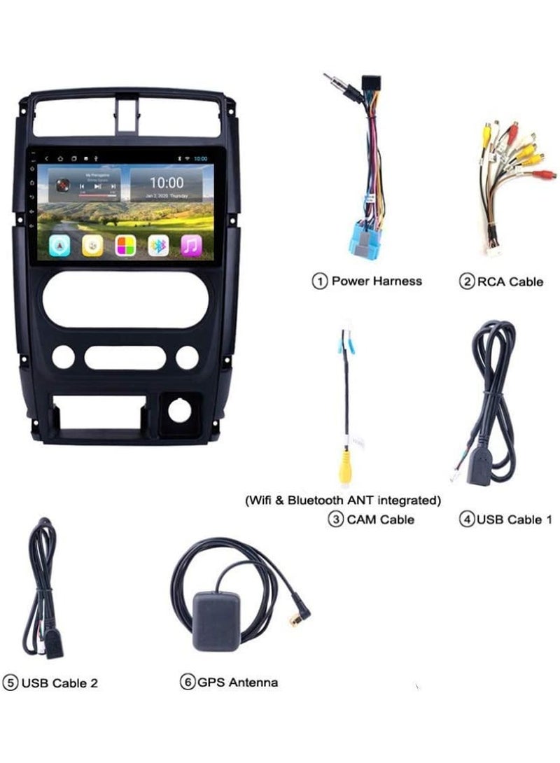 ROADSTAR Android screen For Suzuki Jimny 2007 2008 2009 2010 2011 2012 To 2019 8 Core 4GB Ram Android  Carplay Wireless Rear camera included Video GPS Navigation Multimedia DSP SIM Card Support  - Image 5