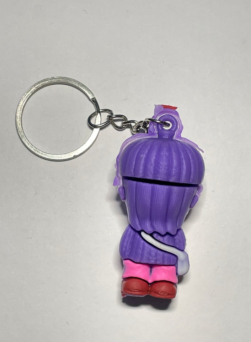 ميدالية مفاتيح كرتونية مميزة اكسسوار لطيف سلسلة مفاتيح أنمي بشخصية كرتونية مع شريط يتناسب مع السيارة والمحفظة والحقيبة هدية ابداعية لطيفة - Image 2