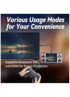 ANBERNIC  RG35XX H Retro Portable Game Console, Support 5G HDMI TV Output, WiFi, Bluetooth 4.2, 3.5" IPS Screen, Built-in Linux System, 64G TF Card, 5515 Games  - Image 4