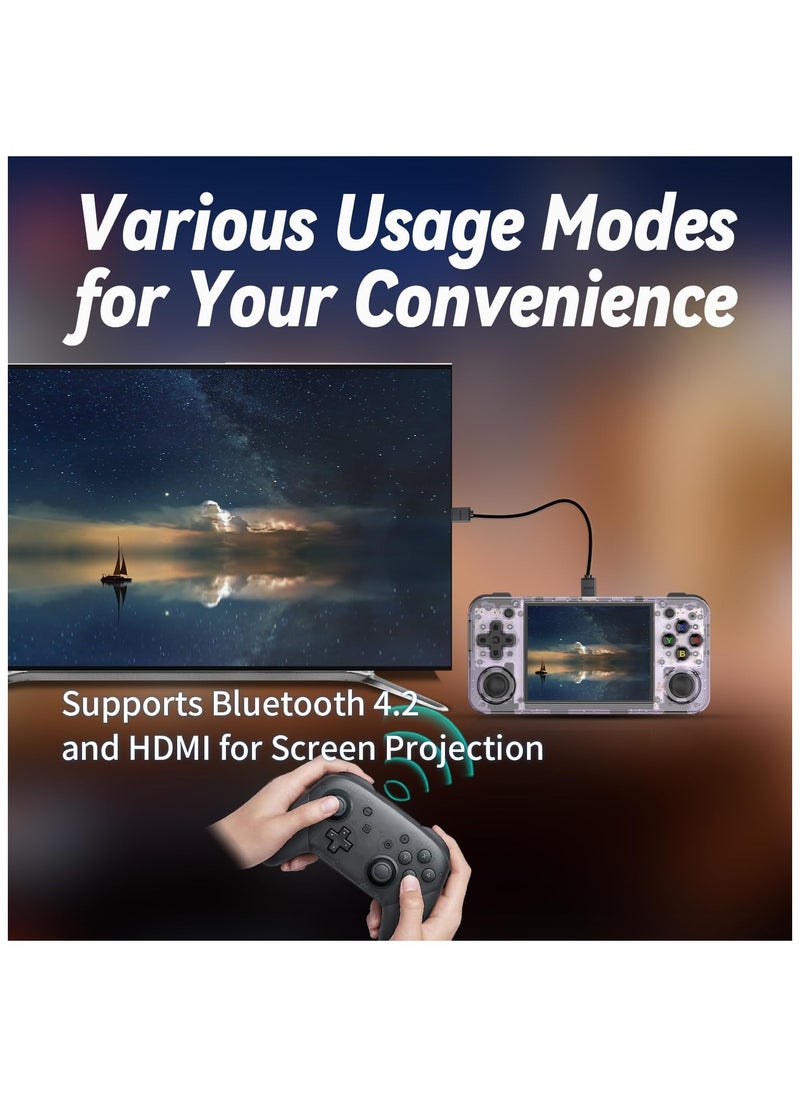 ANBERNIC  - RG35XX H Retro Portable Game Console, Support 5G HDMI TV Output, WiFi, Bluetooth 4.2, 3.5" IPS Screen, Built-in Linux System, 64G TF Card, 5515 Games - Image 1