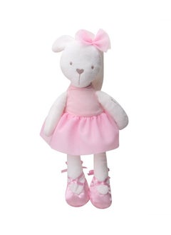 Generic Dolls Plush Bunny Rabbit Soft Toys, Bunny Soft Plush Ballet Doll (Color : White/Pink)  - Image 1
