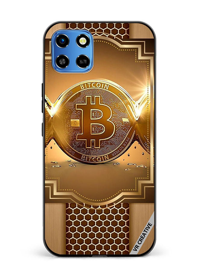VR CREATIVE Protective Case Cover For Infinix Smart 6 HD Royal Bitcoin Design Multicolour - Image 1
