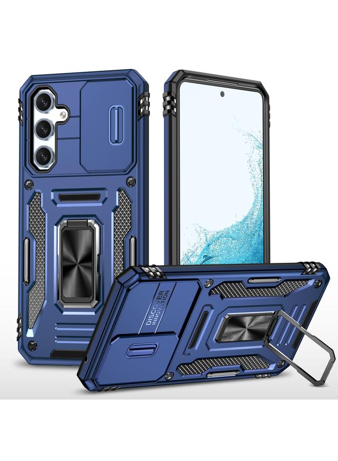 اس-توب جراب لهاتف Samsung Galaxy S23 FE 5G Armor PC + جراب هاتف TPU Camera Shield - Image 1