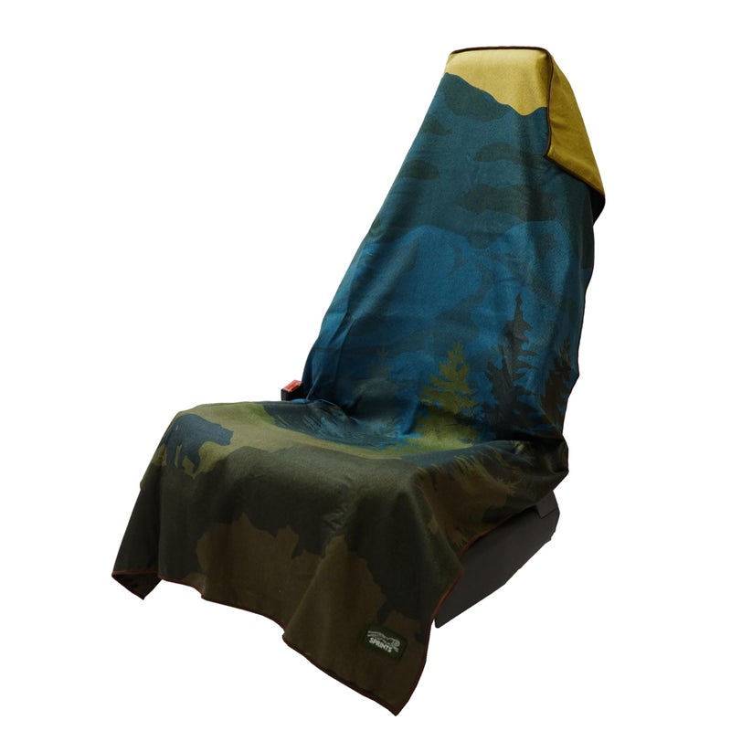 Sprints Athletic Running Towel, Full-Sized, Car Seat Cover - Performance Microfiberâ€¦ (Grizzly Guide) - Image 1