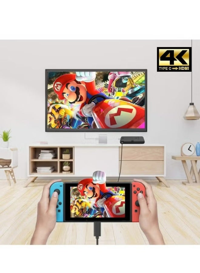 محول USB C إلى HDMI، من النوع C إلى 4K HDMI متعدد المنافذ مع مخرج USBC 3 في 1، وشحن USB 3.0 وUSB C، وأجهزة USB 3.0 Type-C - Image 4