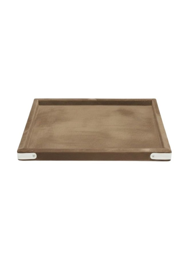 SENTONI Velvet Jewellery Display Tray | 14 x 10 Inch Organizer for Rings, Earrings, Bracelets, Beads & Accessories (Coco) - Image 3