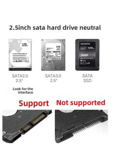 Generic Notebook Box 2.5 "usb2.0 Mobile External SSD Solid State Mechanical Shell Haoge-Capacity:Dark Gray Usb2.0 With Storage Bag  - Image 5