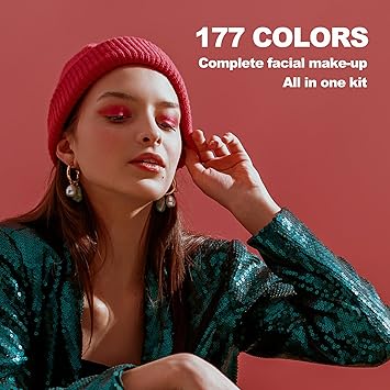 VIOLA HOUSE 177 Colors Eyeshadow Palette with Mirror Applicators All in One Makeup Kit for Women MultiColour Makeup Set Suitable for Blush Eyeshadow Lipstick Eyebrows - Image 3