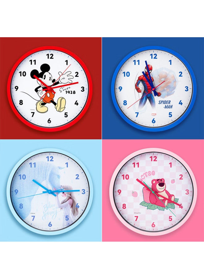 Disney Disney Wall Clock, Living Room Children's Bedroom Cartoon Wall Clock, Cute Decorative Quiet Large Size Home Wall Clock For Students 29.5cm Strawberry Bear A79024-t1x  - Image 4