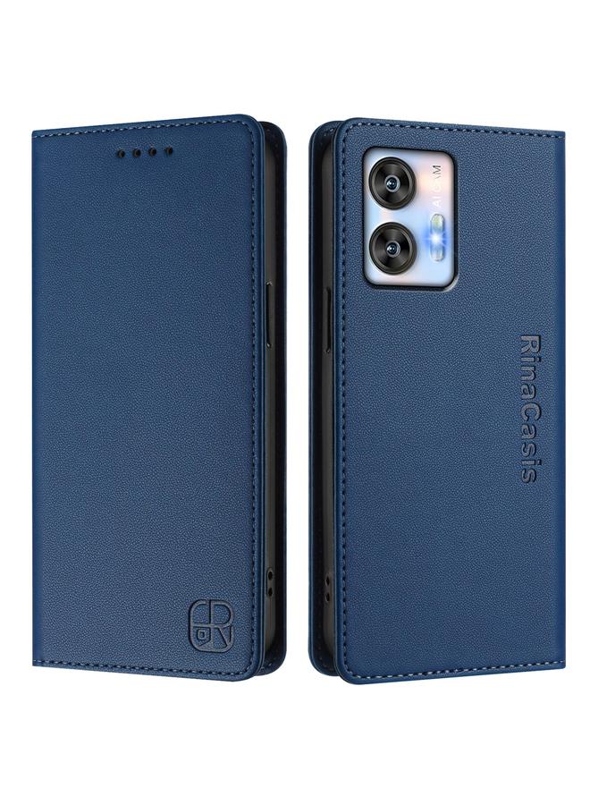 S-TOP Case For Oukitel C35 RC01 Dual-Folded Magnetic Suction RFID Leather Phone Case - Image 2