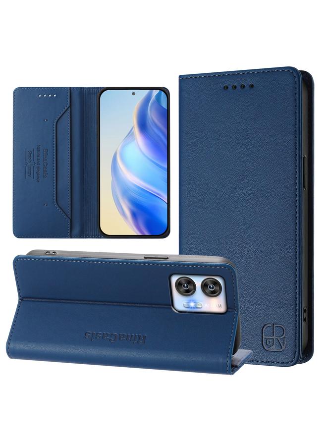 S-TOP Case For Oukitel C35 RC01 Dual-Folded Magnetic Suction RFID Leather Phone Case - Image 1