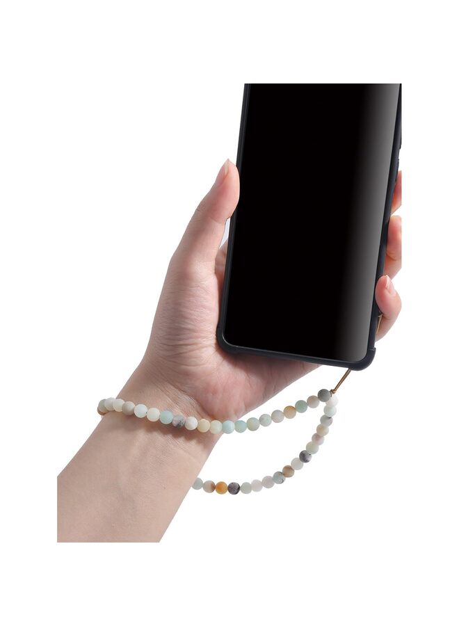 LAMAY THE WHITE SHOP Cell Phone Lanyard Wrist Strap Handmade Natural Gemstone Phone Chain string Semi-Precious Gem Stones Beaded Phone Charm for Keychain Phone Hanging Accessories - Image 3