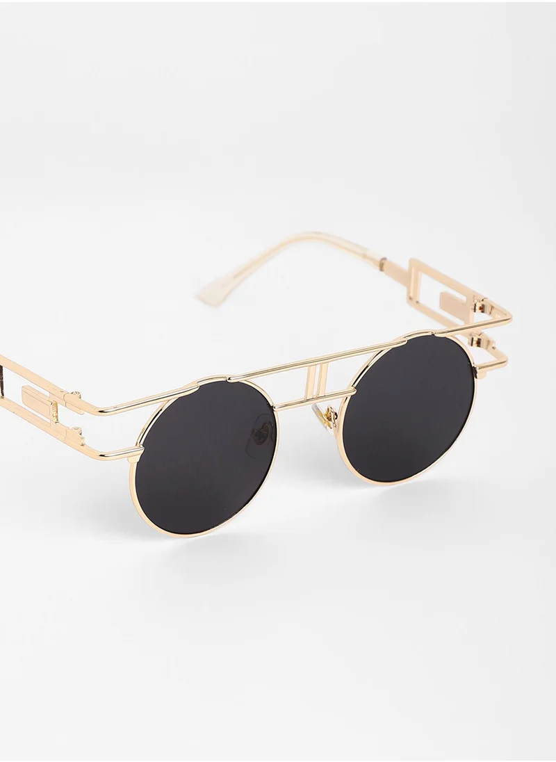 Haute Sauce The Indie Round Sunglasses - Midnight Black