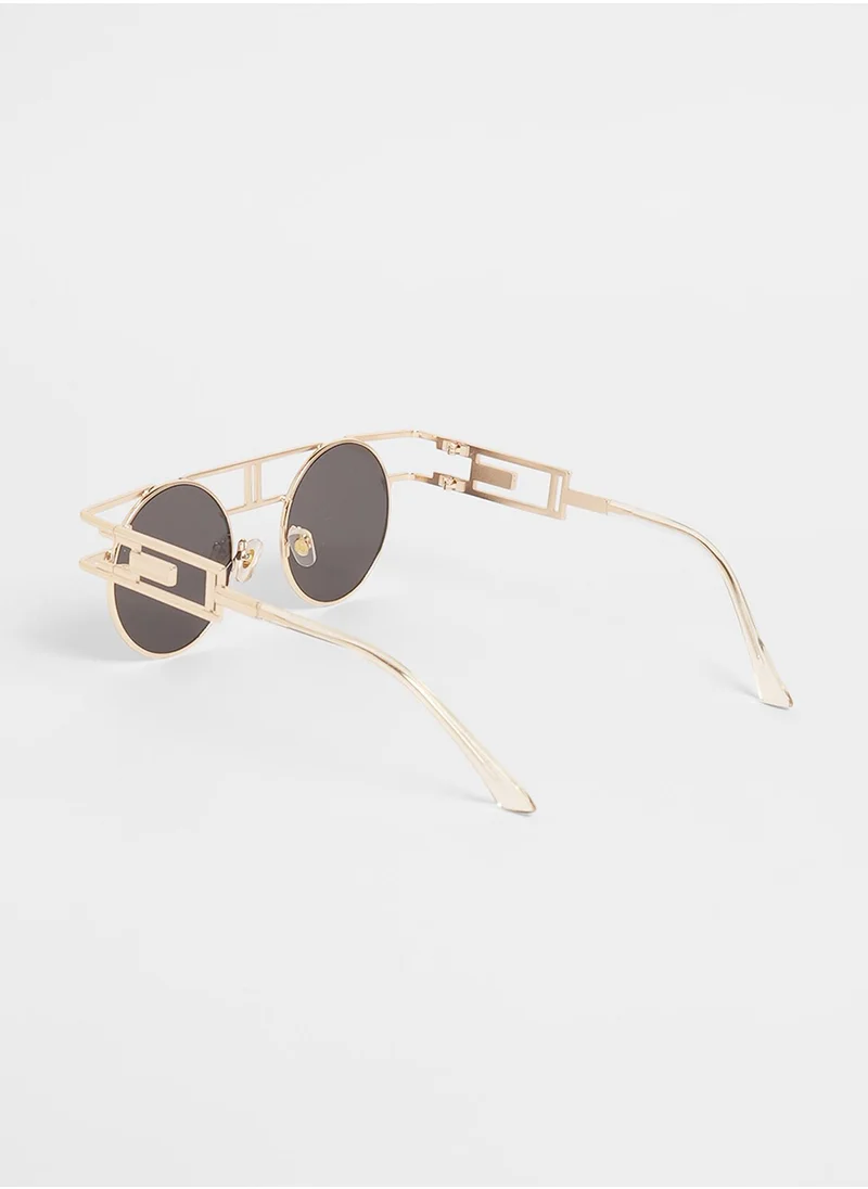 Haute Sauce The Indie Round Sunglasses - Midnight Black