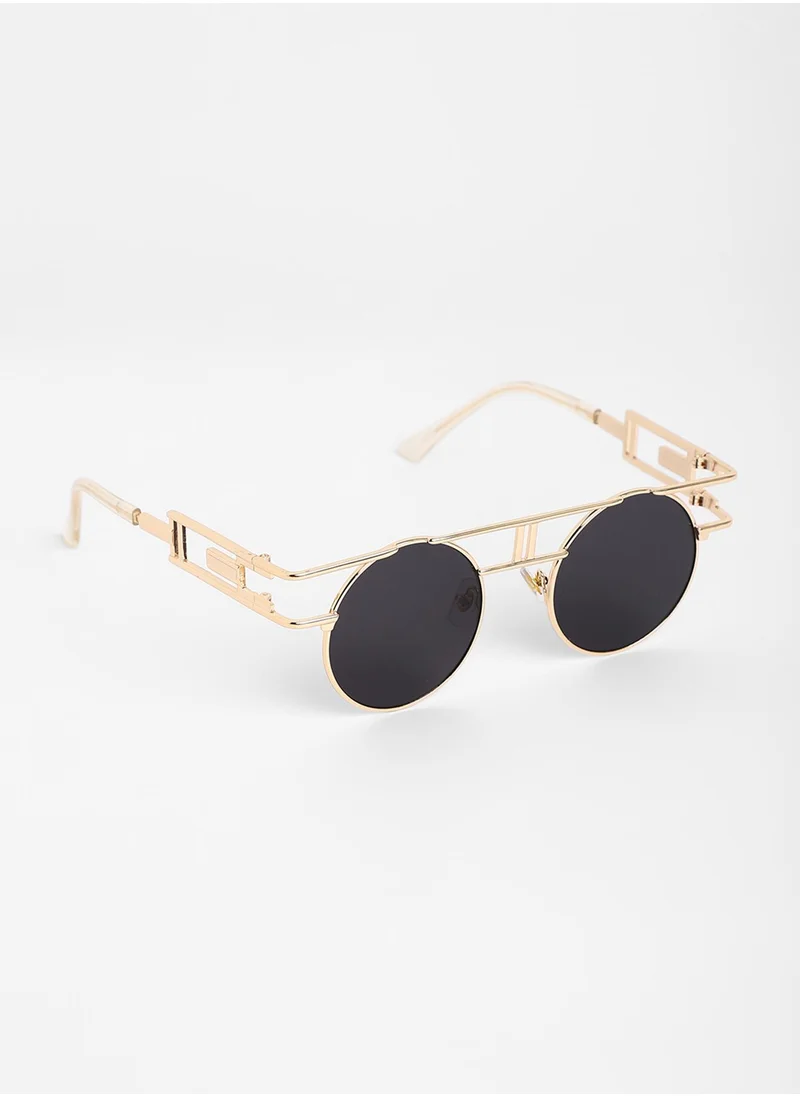 Haute Sauce The Indie Round Sunglasses - Midnight Black