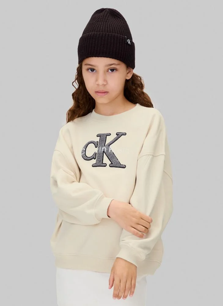 كالفن كلاين جينز Youth Graphic Crew Neck Sweatshirt