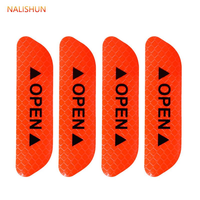 Reflective Car Door Warning Stickers - Anti-Collision Decorative Strips