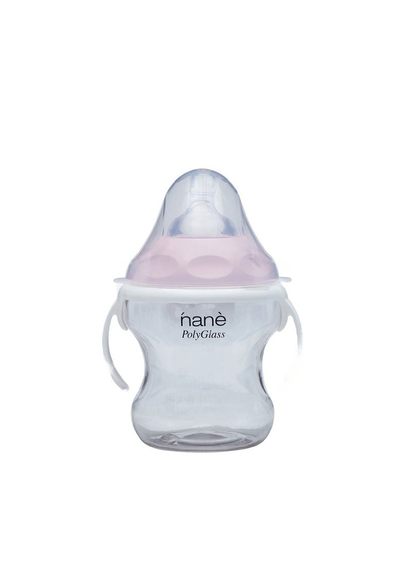 Japlo Nane Japlo Easy Hold Wide Neck Baby Feeding Bottle with Anti Colic BPA Free Silicone Teat 260ml - Pink - Image 1