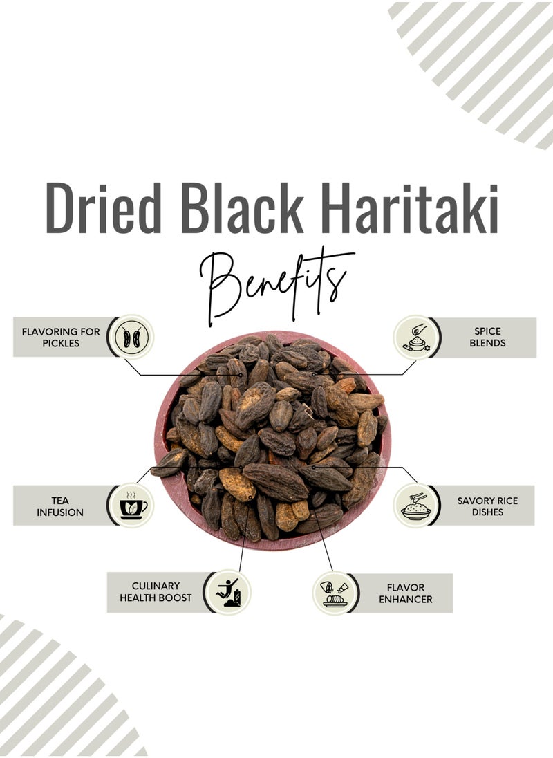 Awafi Mill Small Harad Terminalia Chebula Black Chhoti Haritaki Black Myrobalan Indian Organic and Pure  - Image 3