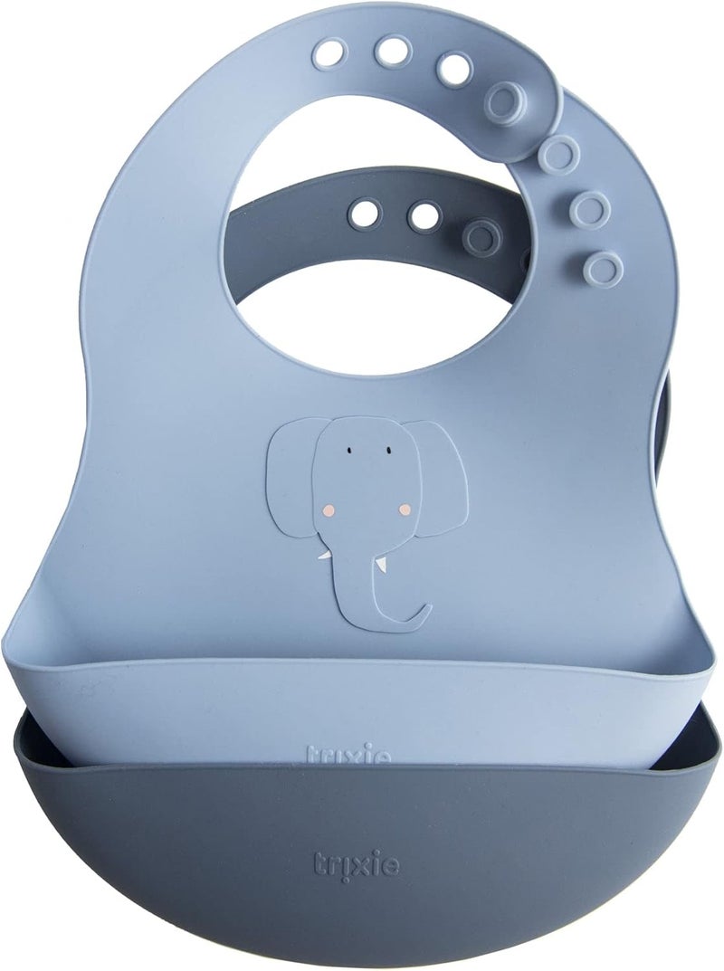 Trixie Silicone bib 2-pack - Mrs. Rabbit - Image 2