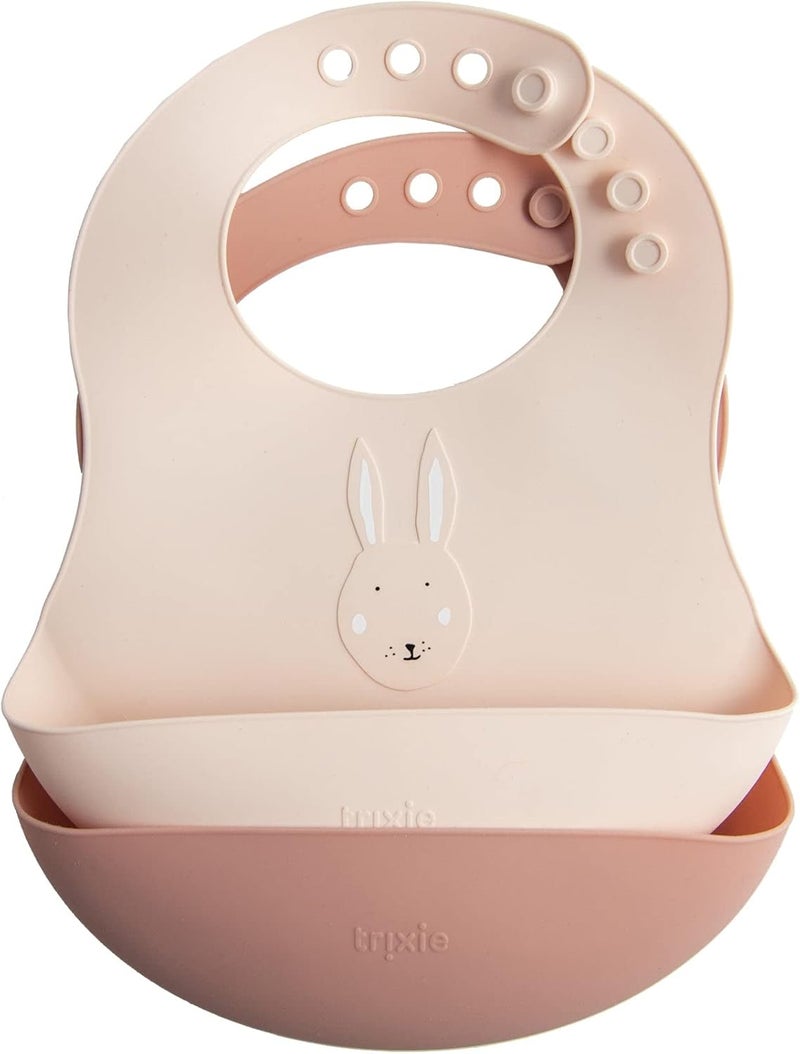 Trixie Silicone bib 2-pack - Mrs. Rabbit - Image 1