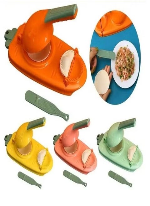2 in 1 Dumpling Skin Maker Manual Dumpling Wrappers Maker Press Portable Hand Tortilla Pie Maker Dumpling Making Gyoza Wrapper Tool for Home Kitchen Baking