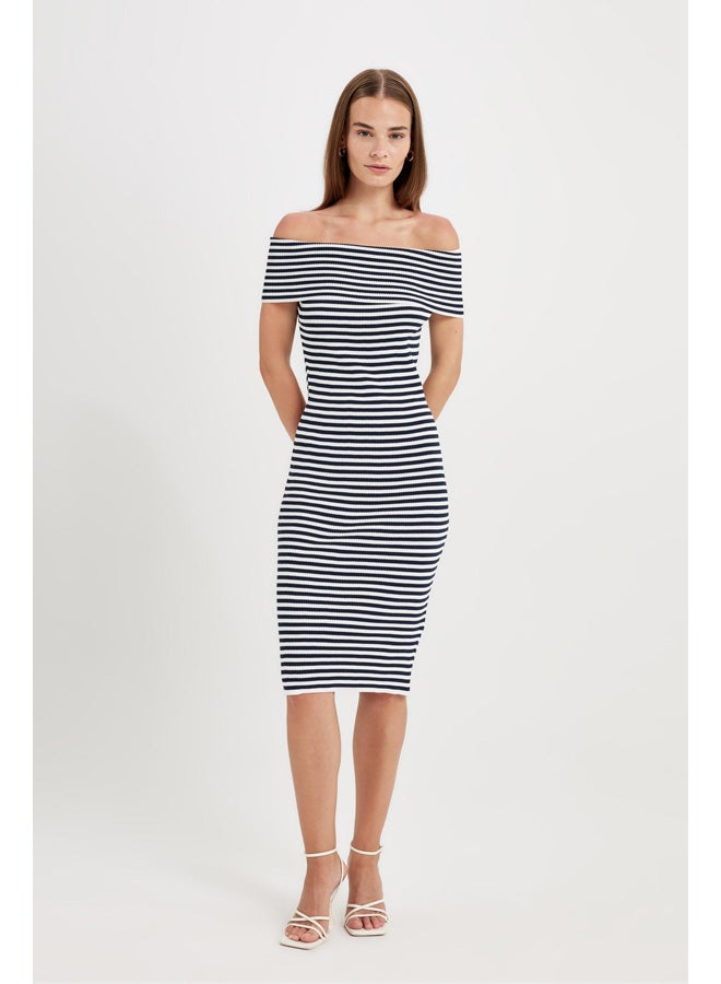 DeFacto Woman Tricot Fitted Dress  - Image 4