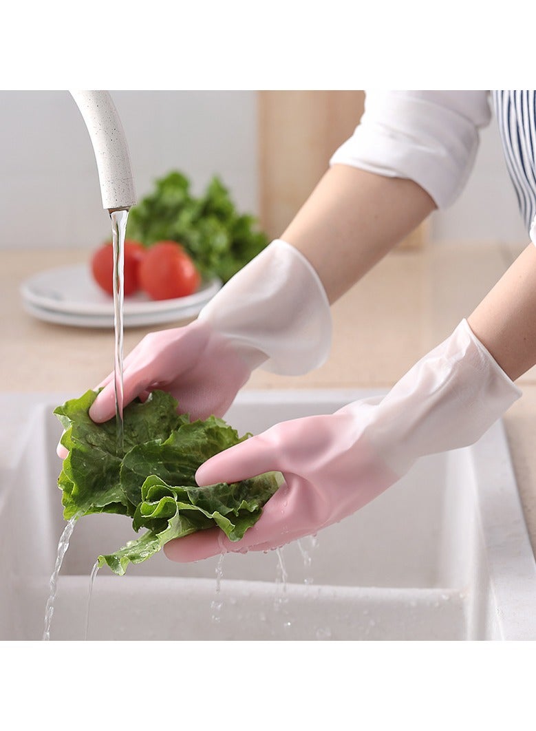 3 pairs Gradient waterproof gloves, laundry and household cleaning gloves, dishwashing gloves, anti slip waterproof durable gloves - Image 3