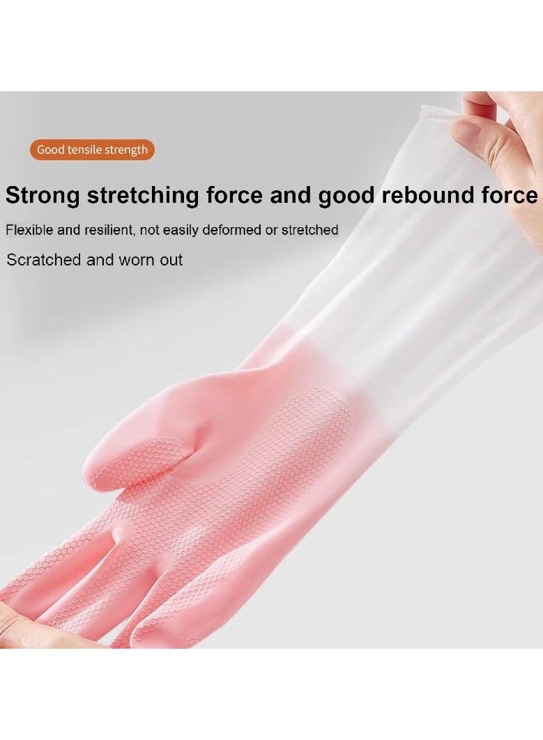 3 pairs Gradient waterproof gloves, laundry and household cleaning gloves, dishwashing gloves, anti slip waterproof durable gloves - Image 5