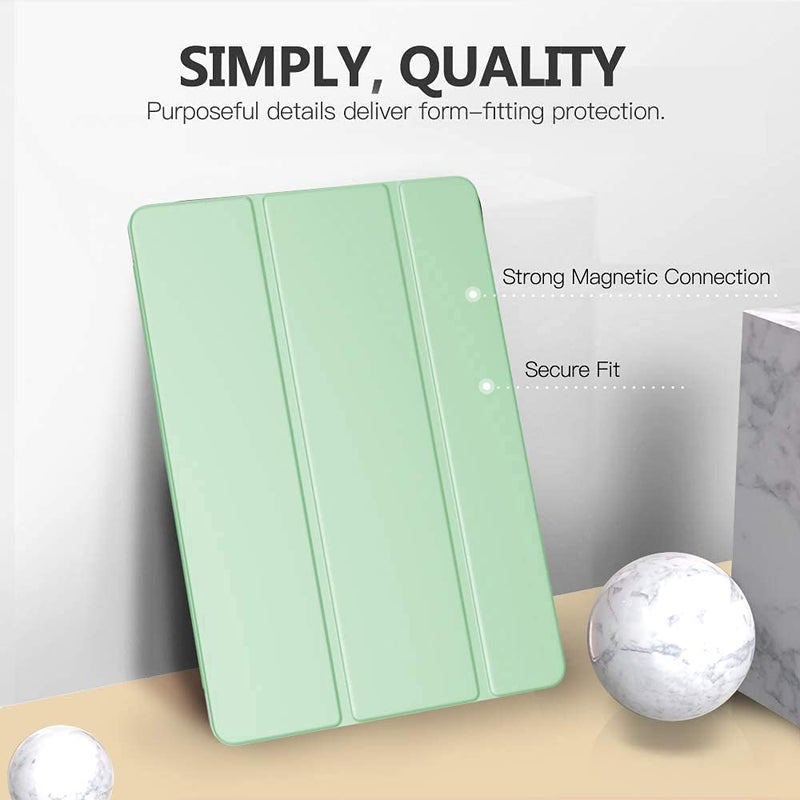 Moca Compatible Smart flip Cover case for Apple iPad 9.7 inch 2017 2018 iPad 5th 6th Generation A1893 A1954 A1822 A1823 Smart case Cover (iPad 9.7 inch 2017/2018 Launched, Light Green) - Image 2