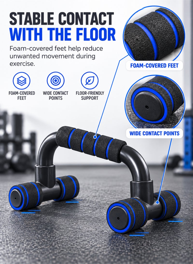 PRO ACTION Push-Up Bars with Non-Slip Foam Handles for Arm, Chest and Shoulder Training, Fitness Press Up Stand for Home Gym - Image 4