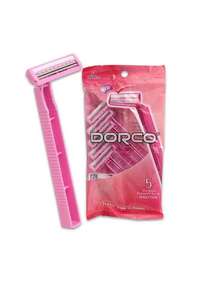 DORCO Dorco TD708N Premium 5-Blade Razors - Pack of 5  - Image 1