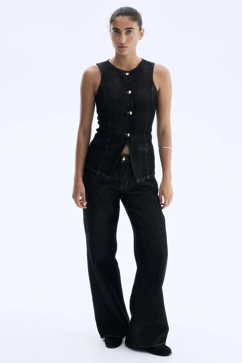 H&M Tailored denim waistcoat