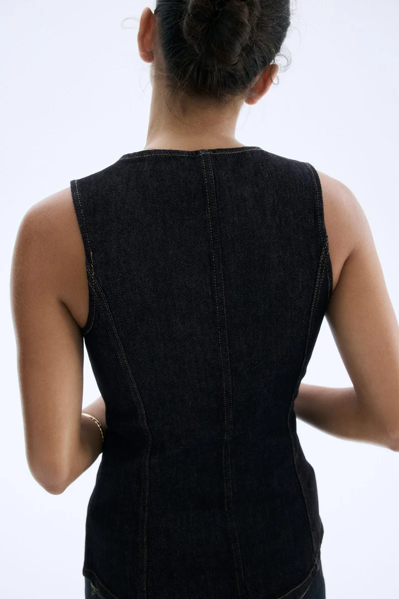H&M Tailored denim waistcoat