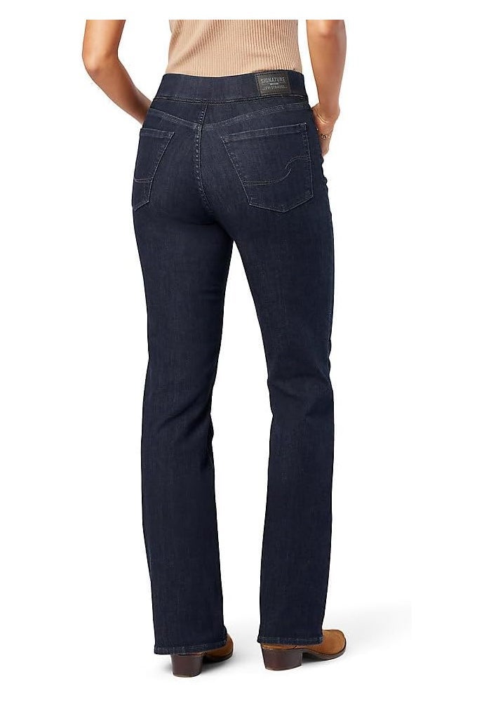 Levi Strauss Signature Gold Levi Strauss Signature Women's Totally Shaping Pull-on Bootcut Jeans - Shadow Nebula, Size 20 Plus Long - Image 2