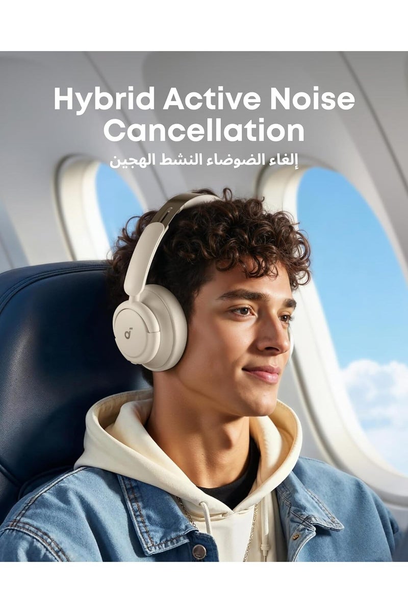 soundcore Q30 by Anker, Hybrid Active Noise Cancelling Headphones with Travel Pouch, Multiple Modes, Hi-Res Audio, Custom EQ via App, 50H Playtime, Comfortable Fit, Bluetooth, Multipoint Connection - Image 3