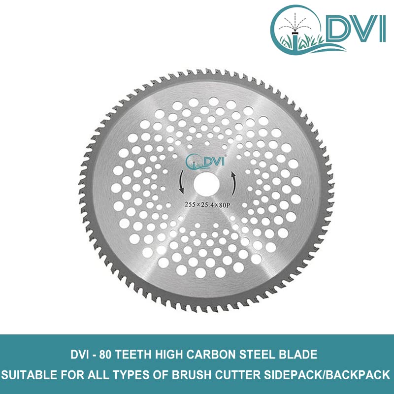 DVI Heavy Duty 80T Blade(10" INCH) for Brush Cutter|Grass Trimmer|Crop Reaper Suitable for 2/4 Stroke Used for Cutting Bushes,Grass and Weeds (Made in India) - Image 2