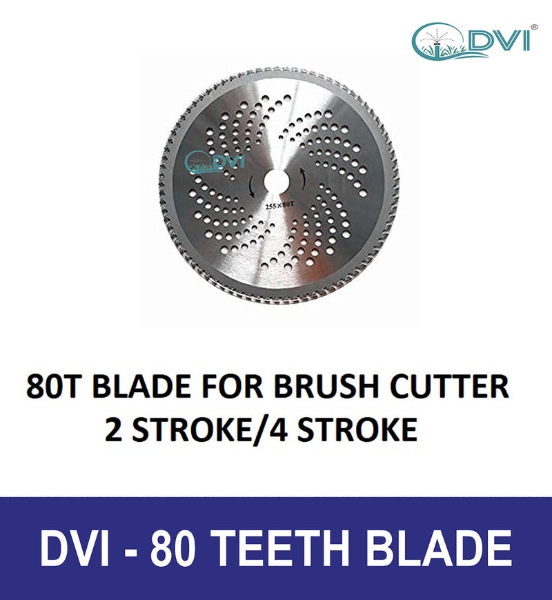 DVI Heavy Duty 80T Blade(10" INCH) for Brush Cutter|Grass Trimmer|Crop Reaper Suitable for 2/4 Stroke Used for Cutting Bushes,Grass and Weeds (Made in India) - Image 5